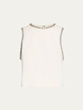 ALICE & OLIVIA Amal Embellished Satin Top NWT $440
